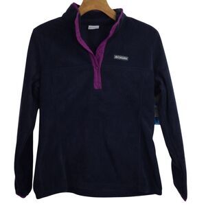 Columbia Women's Benton Springs Half-Snap Pullover Dark Nocturnal-Plum Size L